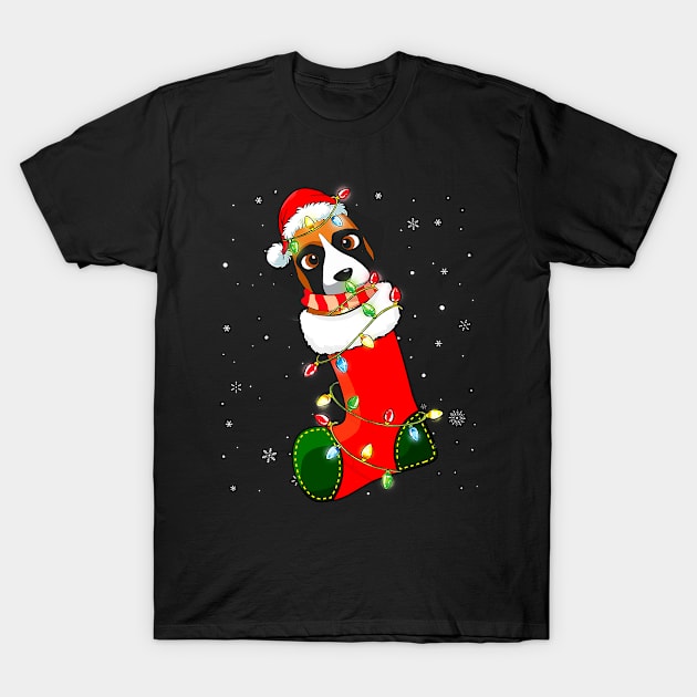 Boxer Dog Christmas Tree T-Shirt by IainDodes